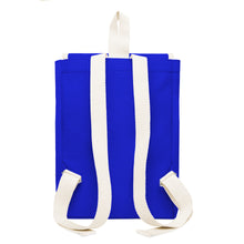 Lade das Bild in den Galerie-Viewer, YKRA Scout Backpack in blau mit weißen Trägern