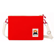 Lade das Bild in den Galerie-Viewer, YKRA Side Pouch in rot mit weißem Tragegurt
