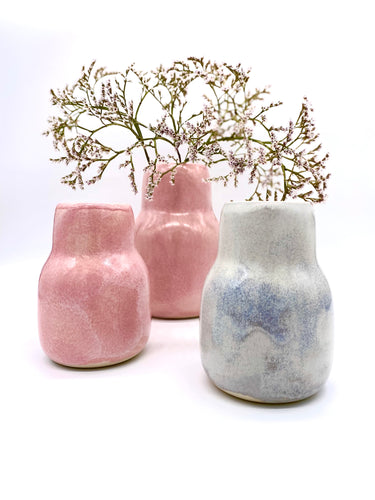 Oh Oak Vasen aus Bornholm Modell Nexø in den Farben balka white und sea rose 