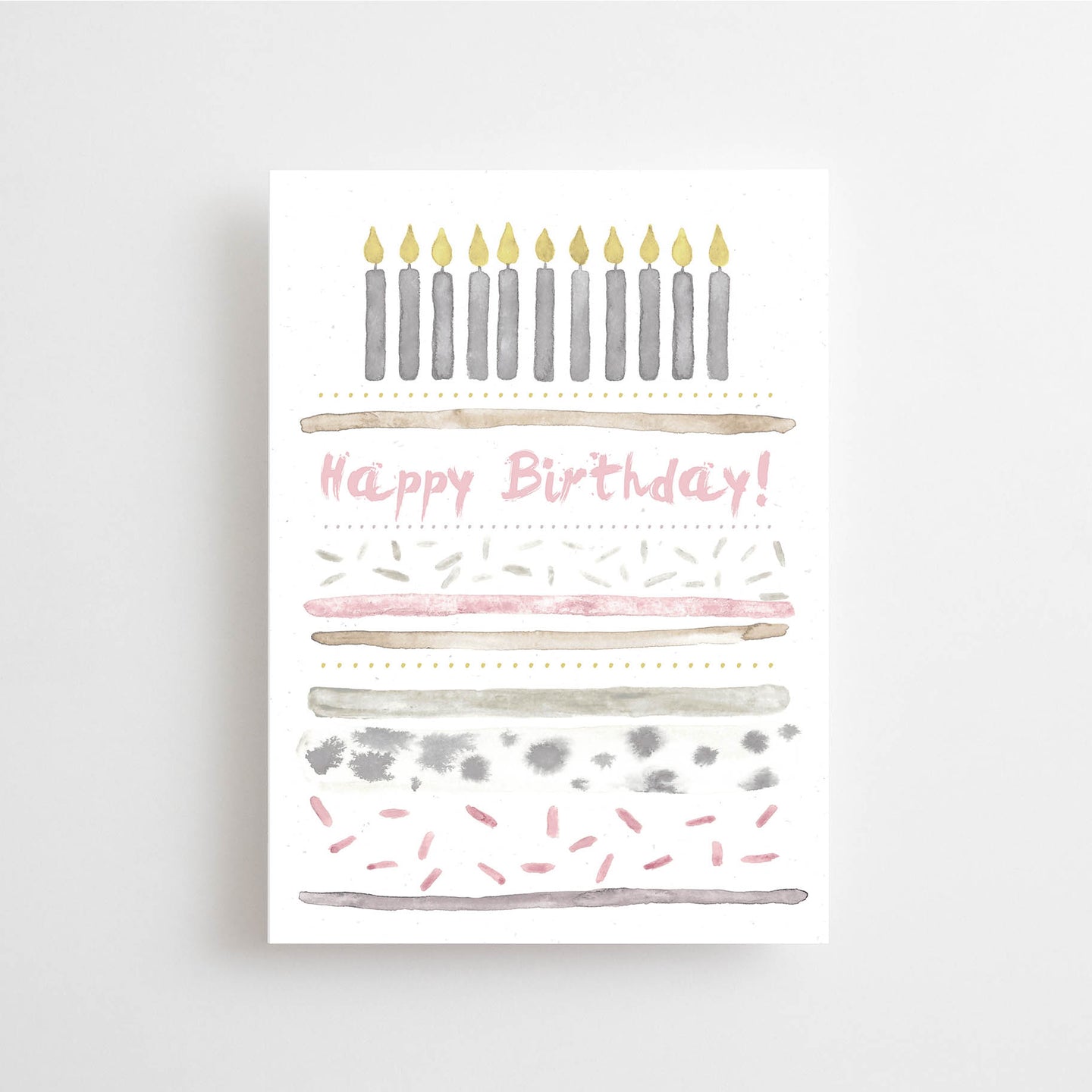 Postkarte - Happy Birthday Cake