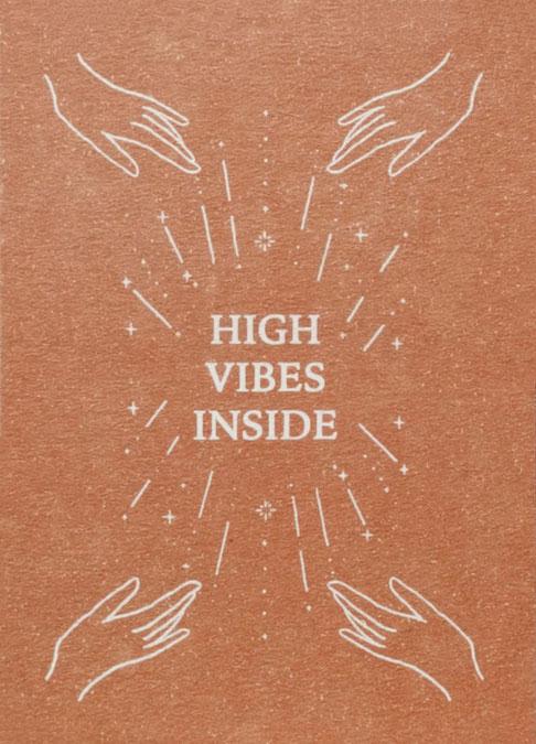 Postkarte – High Vibes Inside