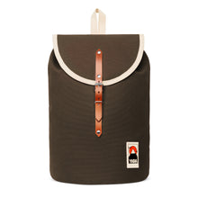 Lade das Bild in den Galerie-Viewer, Sailor Backpack von YKRA mit Lederriemen in khaki
